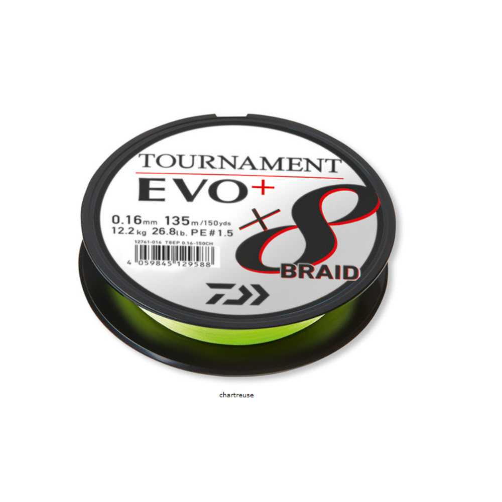 Daiwa Tournament EVO+ 8B Chartreuse İp Misina (135m)